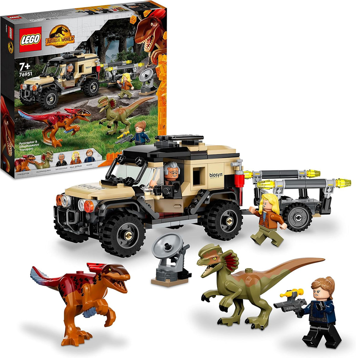 LEGO Jurassic World Pyroraptor & Dilophosaurus Transport 76951 Building Kit; Fun Toy for Creative... - image 1