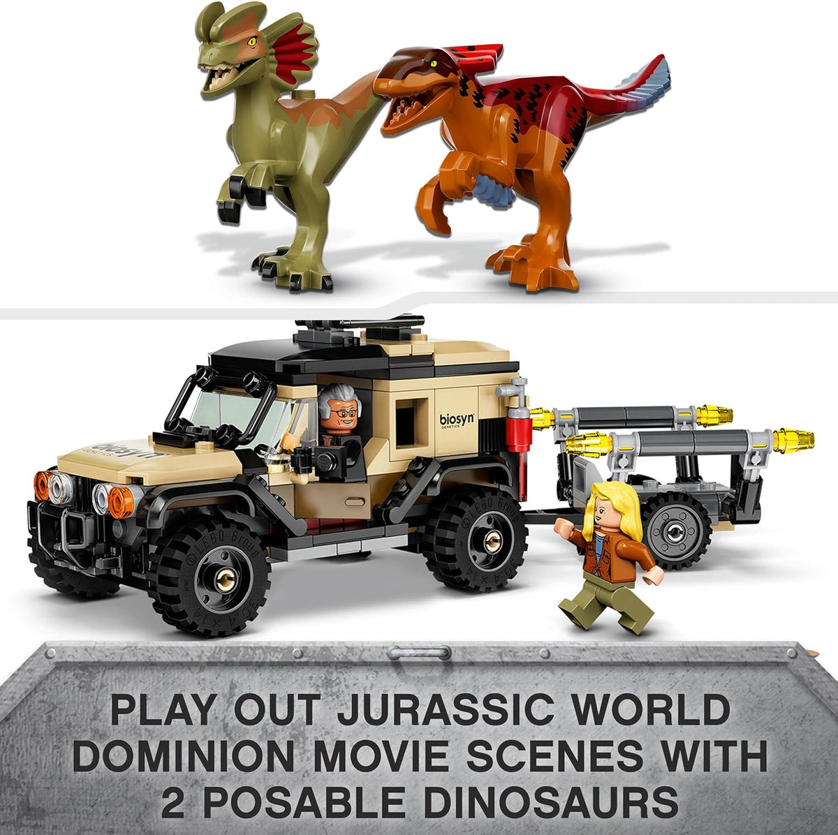LEGO Jurassic World Pyroraptor & Dilophosaurus Transport 76951 Building Kit; Fun Toy for Creative... - image 3