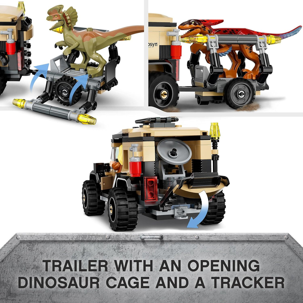 LEGO Jurassic World Pyroraptor & Dilophosaurus Transport 76951 Building Kit; Fun Toy for Creative... - image 4