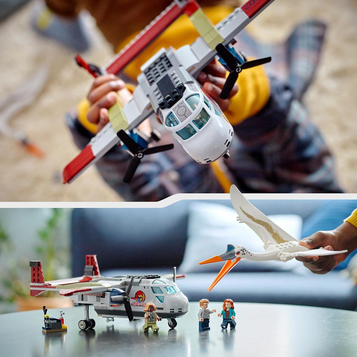 LEGO Jurassic World Quetzalcoatlus Plane Ambush 76947 Building Blocks Toy Set; Toys for Boys - image 6