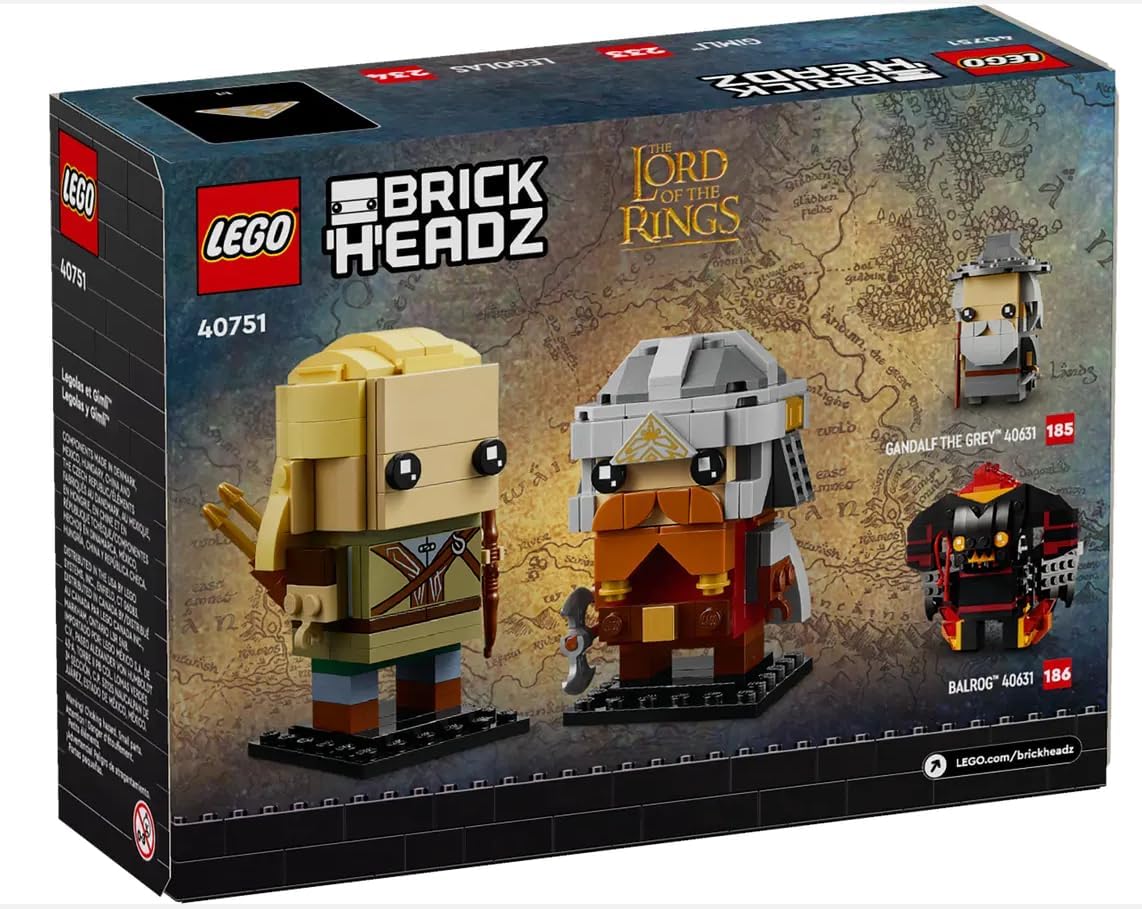 LEGO Legolas and Gimli BrickHeadz™ Set 40751 - image 2