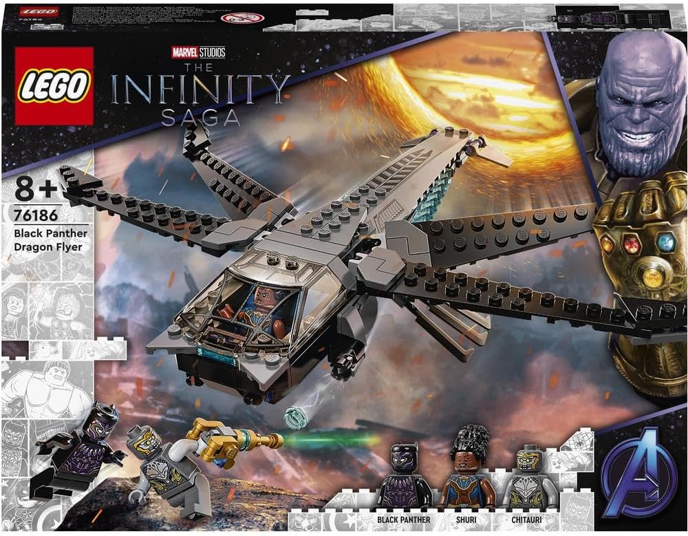 LEGO Marvel Black Panther Dragon Flyer 76186 Building Kit - image 2