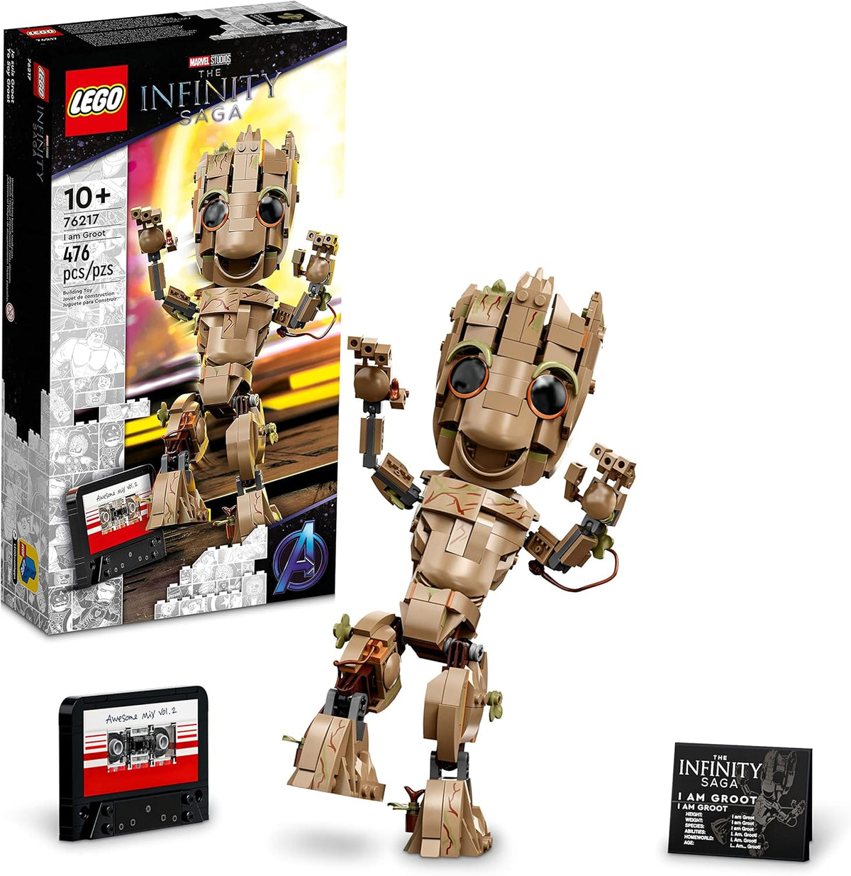 LEGO Marvel I am Groot 76217 Building Toy Set for Kids, Boys, and Girls Ages 10+ - image 1