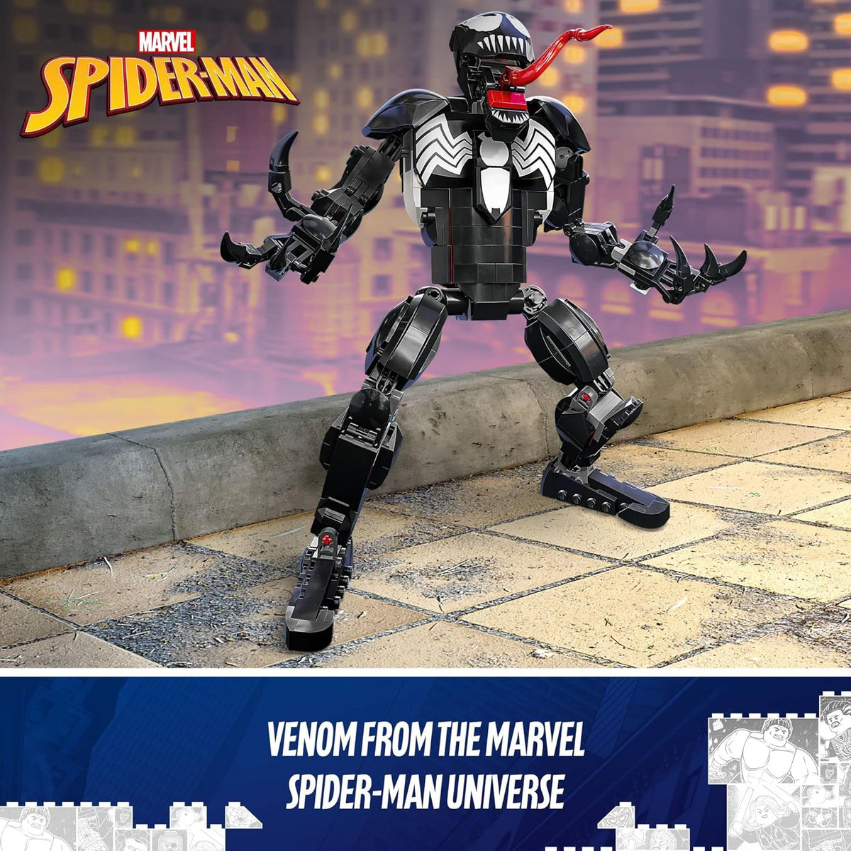 LEGO Marvel Venom Figure 76230 Building Toy Set; Realistic Model for Play and Display; Action Gift... - image 2