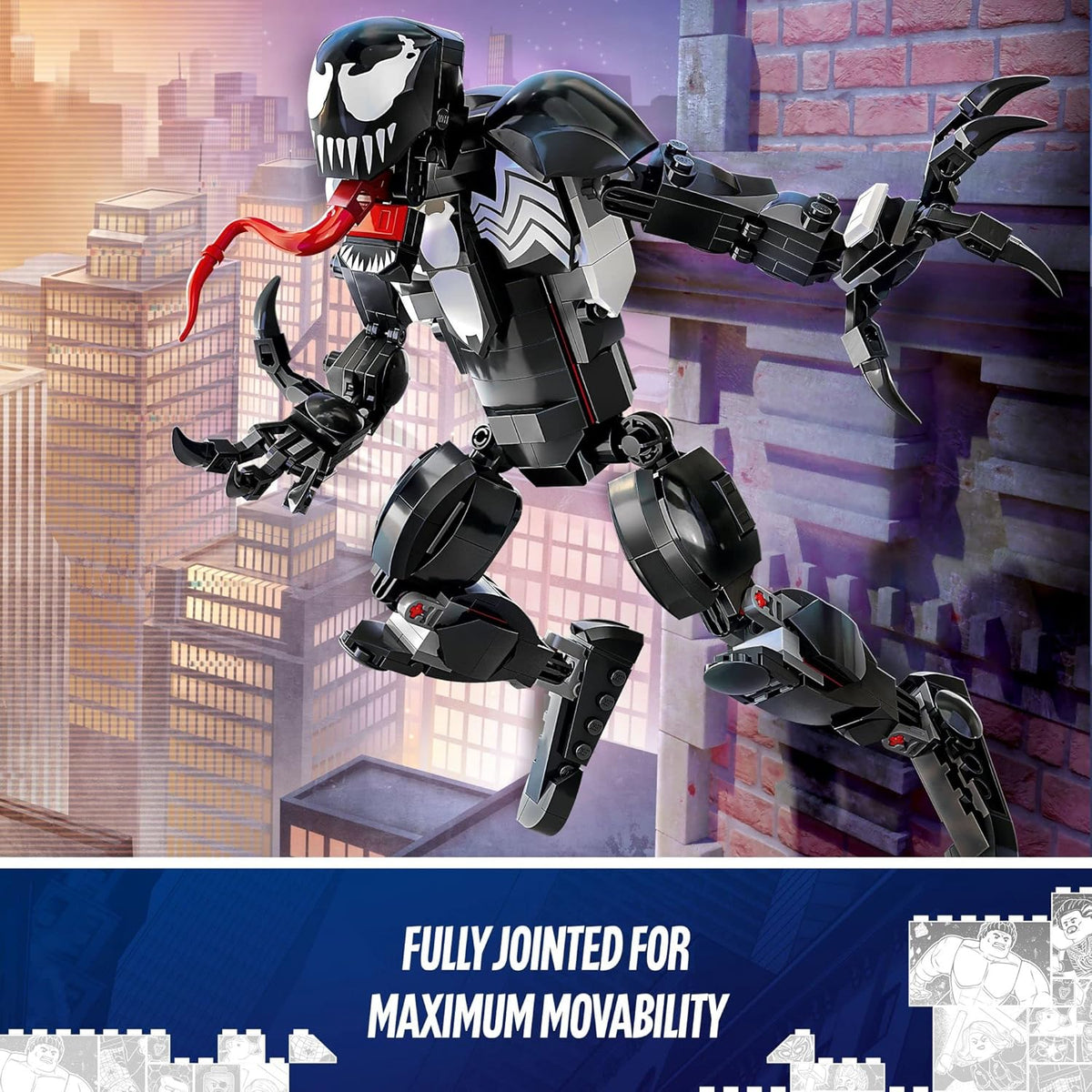 LEGO Marvel Venom Figure 76230 Building Toy Set; Realistic Model for Play and Display; Action Gift... - image 3
