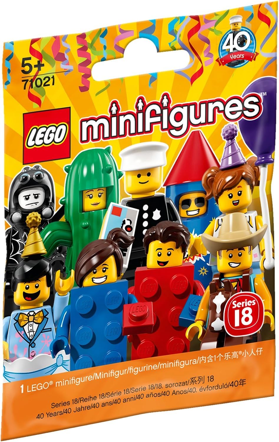 Lego Minifigure Series 18 Celebrate 40 Years Play Set - 5 Years & Above (Multi Color 71021) - image 1