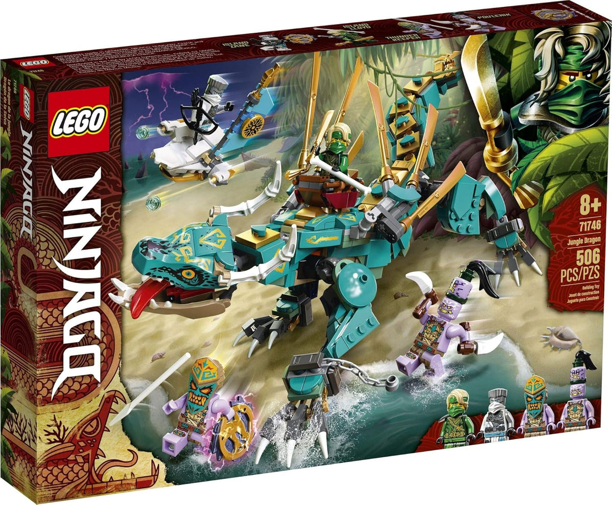 LEGO NINJAGO Jungle Dragon 71746 Building Kit; Ninja Playset Featuring Posable Dragon Toy and... - image 4