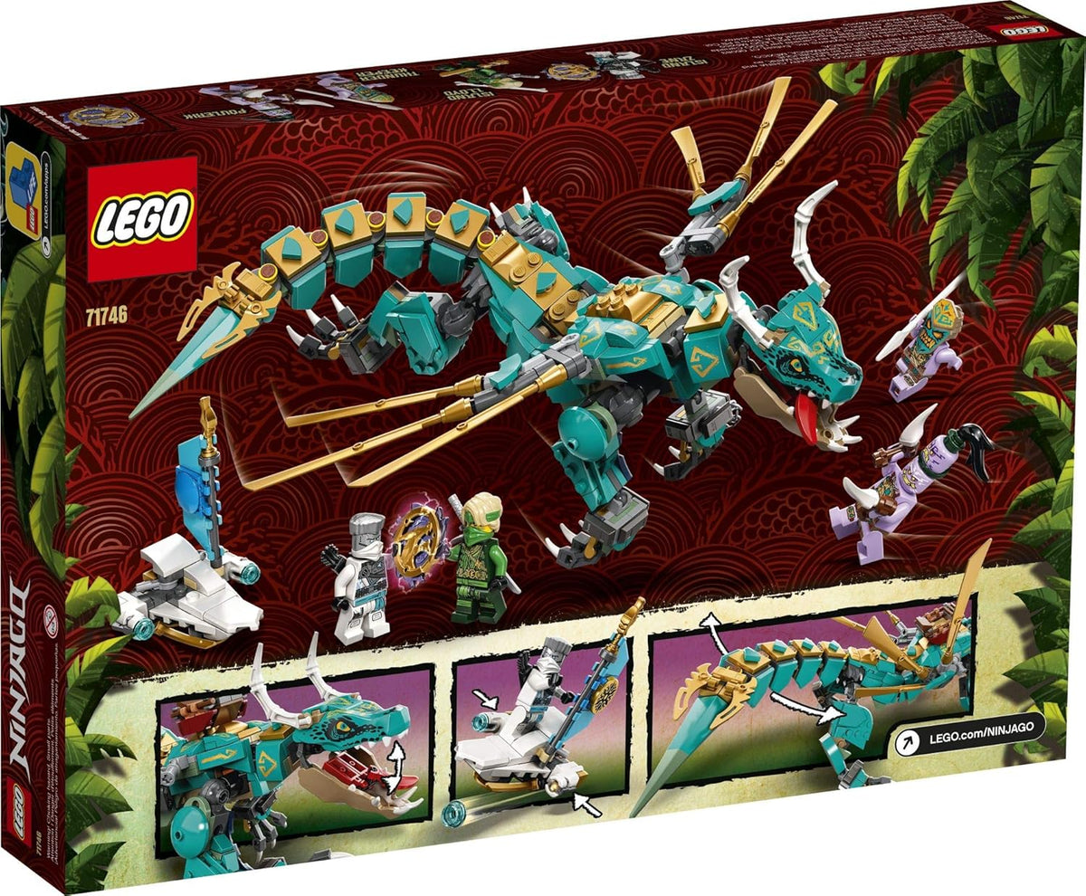 LEGO NINJAGO Jungle Dragon 71746 Building Kit; Ninja Playset Featuring Posable Dragon Toy and... - image 5