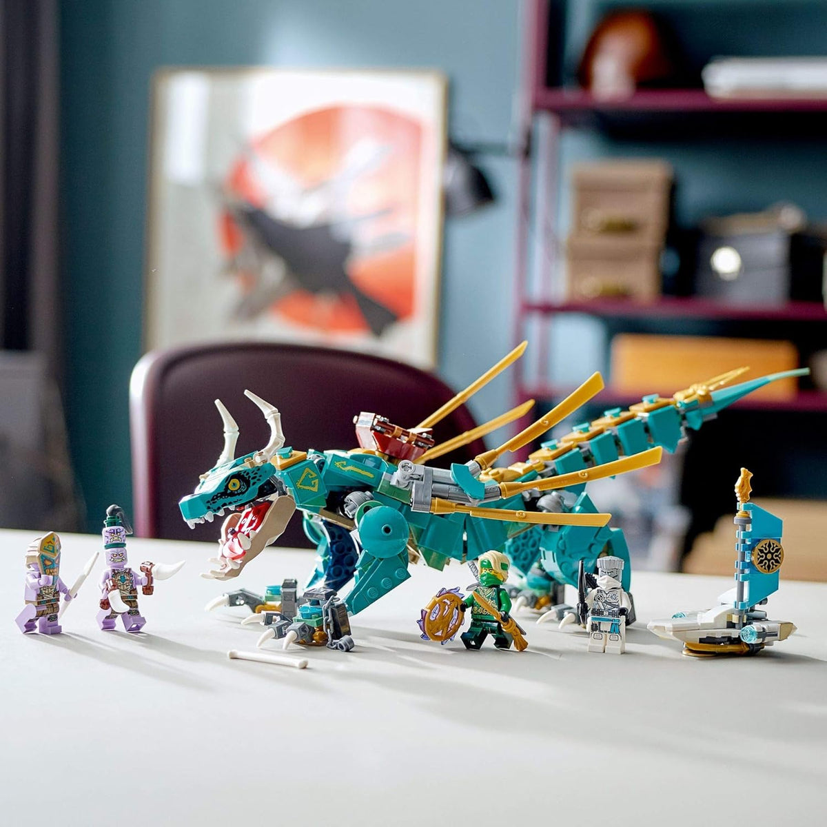LEGO NINJAGO Jungle Dragon 71746 Building Kit; Ninja Playset Featuring Posable Dragon Toy and... - image 7