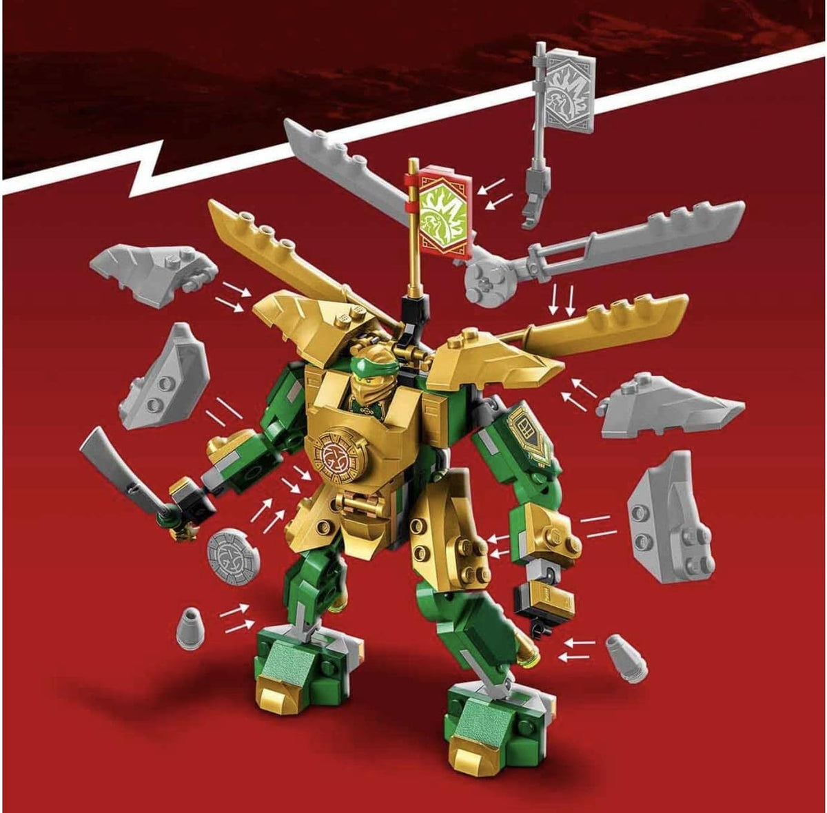 LEGO NINJAGO Lloyd’s Mech Battle EVO 71781 Building Blocks Toy Set; Toys for Boys - image 7