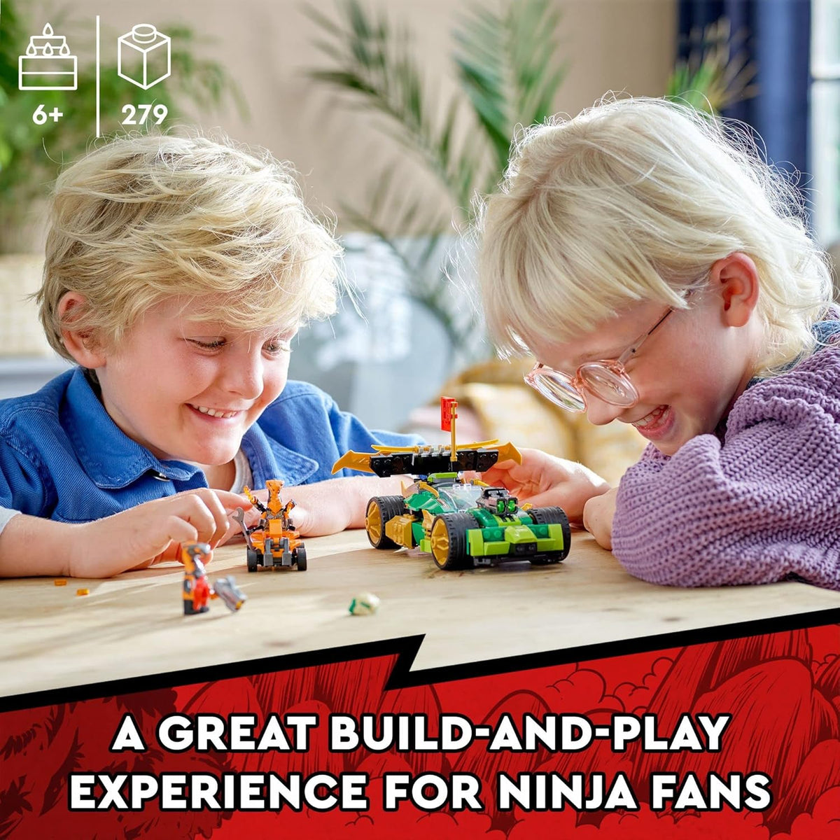 LEGO NINJAGO Lloyd’s Race Car EVO 71763 Building Kit Featuring a Ninja Car Toy - image 2