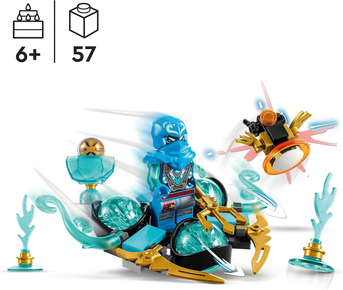 LEGO NINJAGO Nya’s Dragon Power Spinjitzu Drift 71778 Building Blocks Toy Set; Toys for Boys - image 2