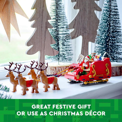 LEGO Santa’s Sleigh - Building Toy w/ 4 Reindeer Figures, a Santa Claus Minifigure and Toy Gifts - image 6