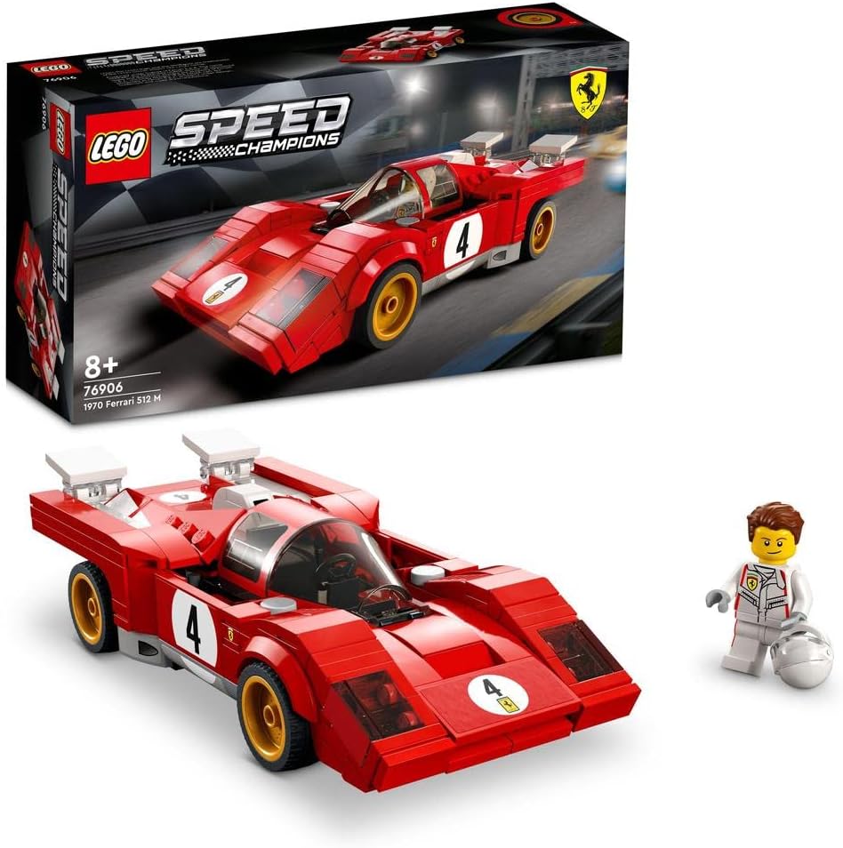 LEGO Speed Champions 1970 Ferrari 512 M Sports Red Race Car Toy - image 1