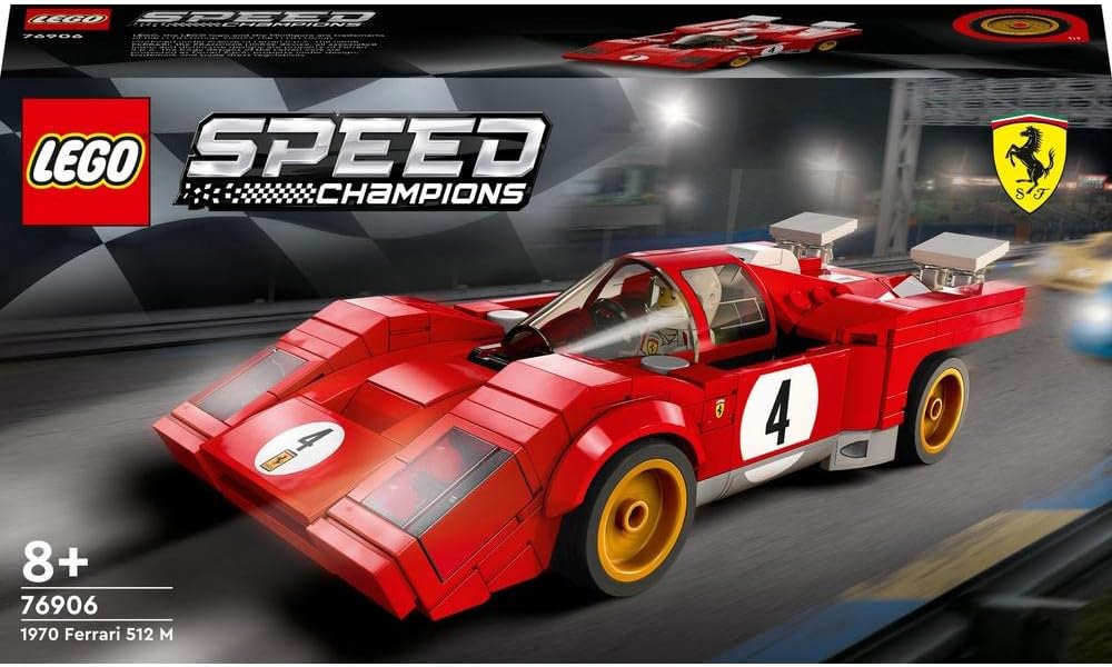 LEGO Speed Champions 1970 Ferrari 512 M Sports Red Race Car Toy - image 2