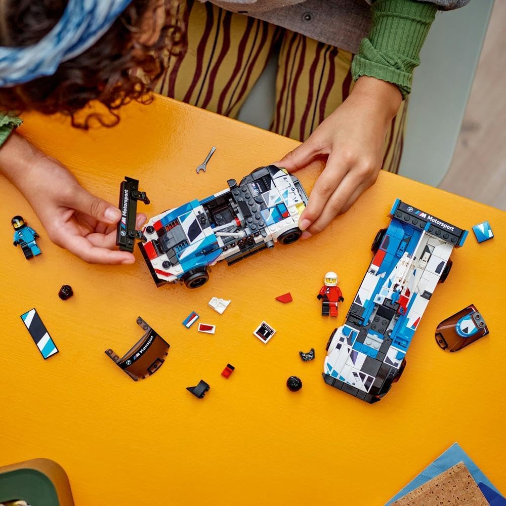 LEGO Speed Champions BMW M4 GT3 & BMW M Hybrid V8 Race Cars for 9 Plus Year Old Boys & Girls - image 4