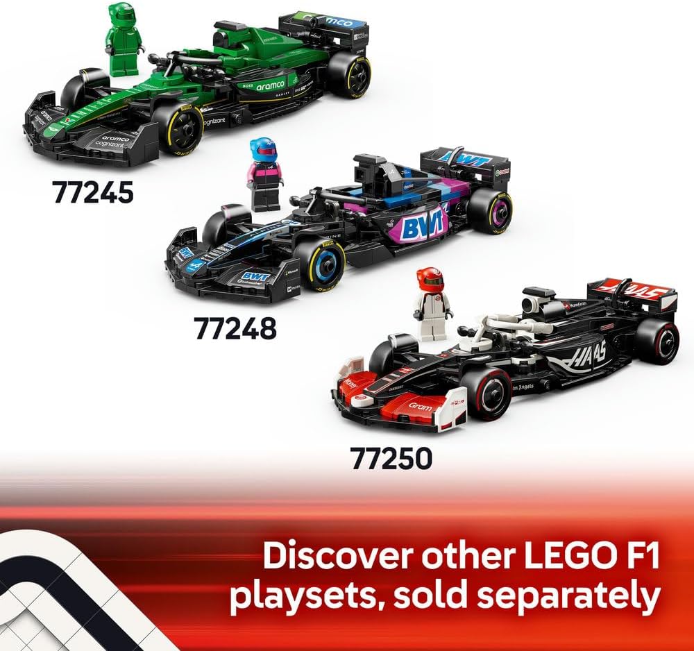 LEGO Speed Champions Ferrari SF-24 F1 Race Car Toy with a Collectible Formula 1 Driver Minifigure - image 7
