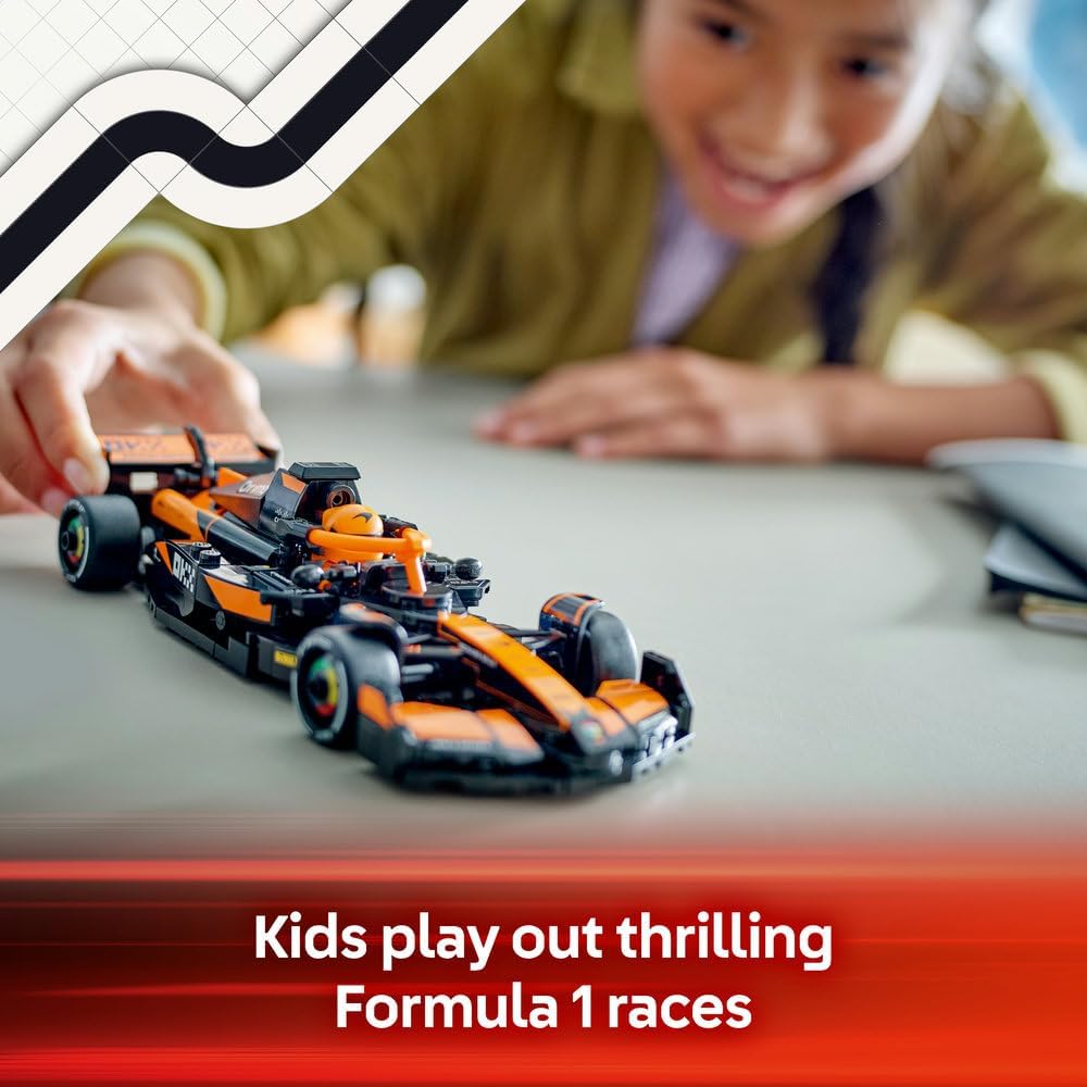 LEGO Speed Champions McLaren F1 Team MCL38 Race Car Toy with a Collectible Formula 1 Driver... - image 3