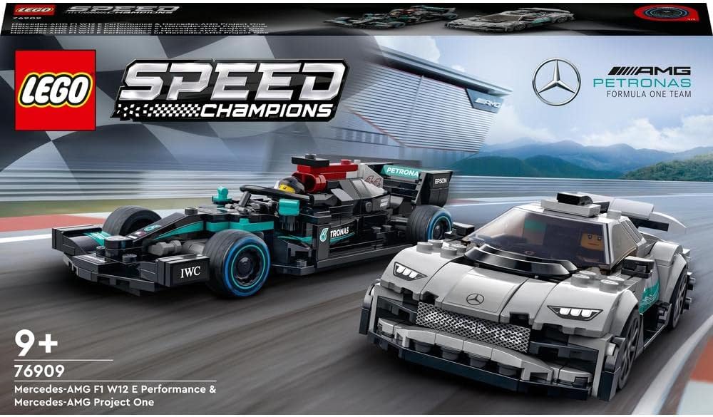 LEGO Speed Champions Mercedes-AMG F1 W12 E Performance & Mercedes-AMG Project One 2 Car Models Set - image 2
