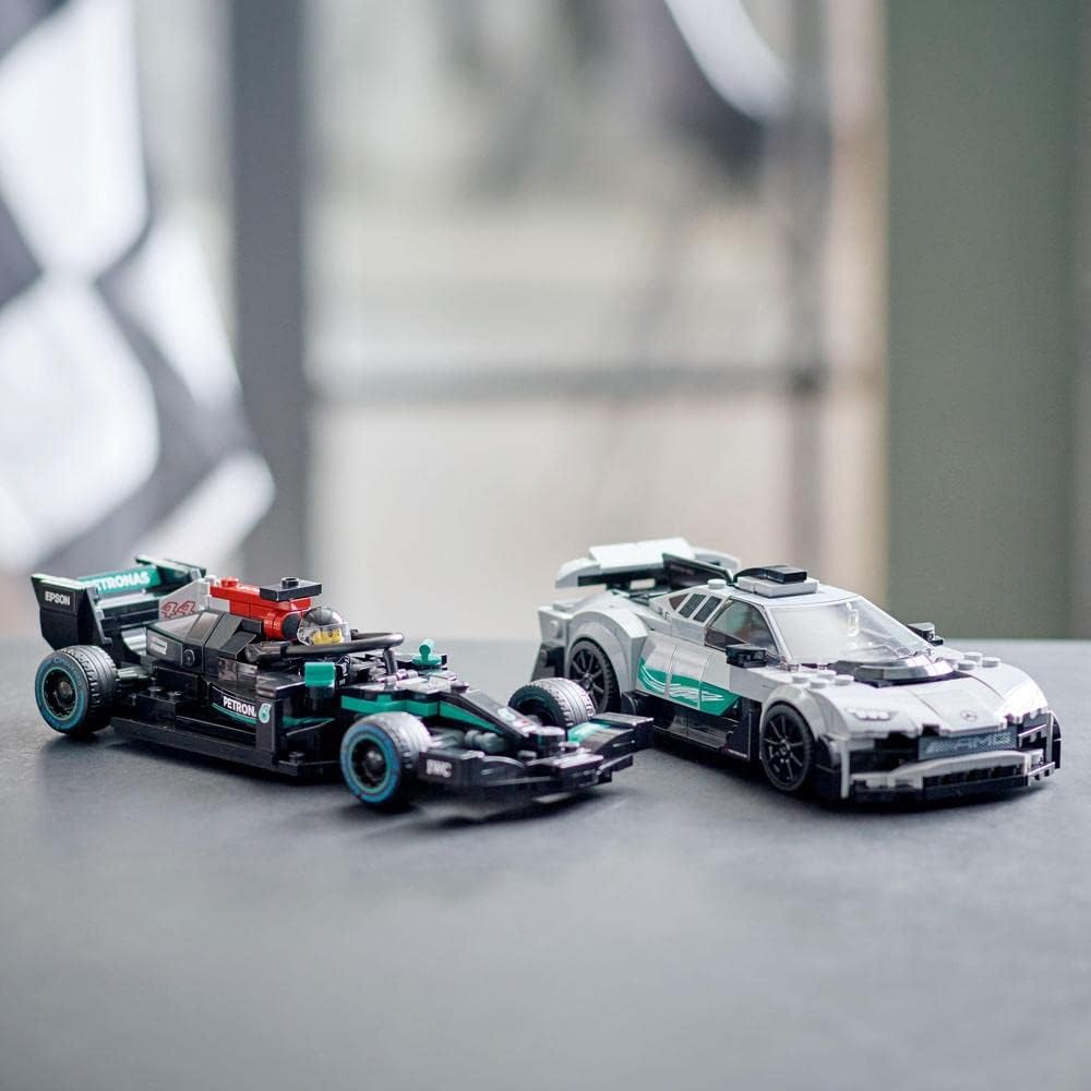 LEGO Speed Champions Mercedes-AMG F1 W12 E Performance & Mercedes-AMG Project One 2 Car Models Set - image 6
