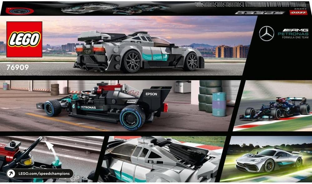LEGO Speed Champions Mercedes-AMG F1 W12 E Performance & Mercedes-AMG Project One 2 Car Models Set - image 7