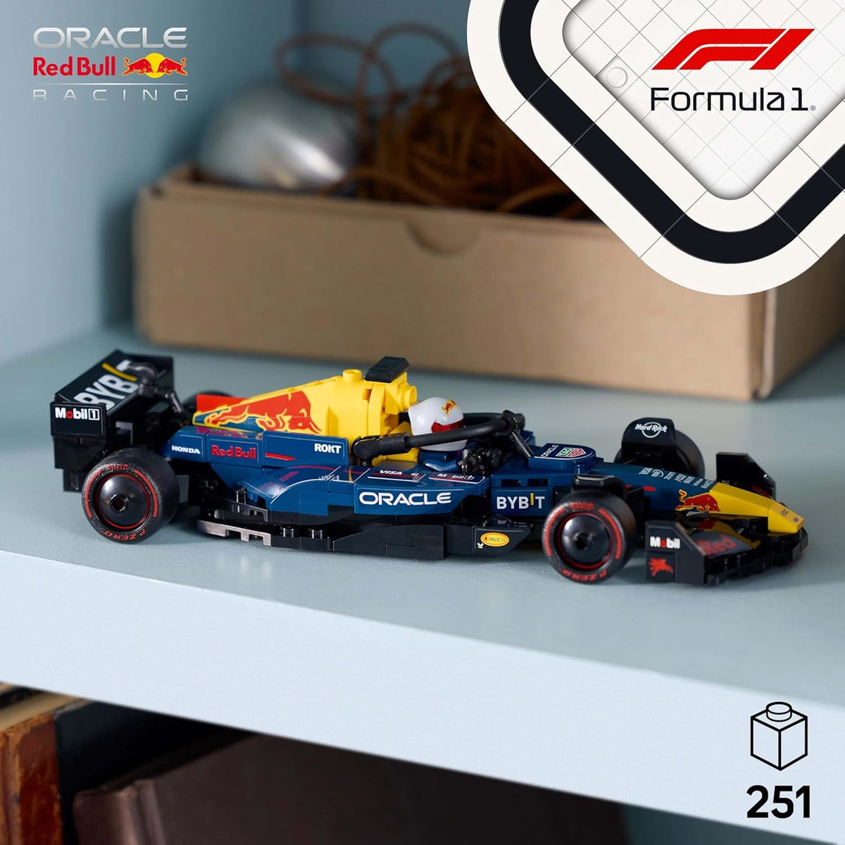 LEGO Speed Champions Oracle Red Bull Racing RB20 F1 Race Car Model with a Collectible Formula 1... - image 3