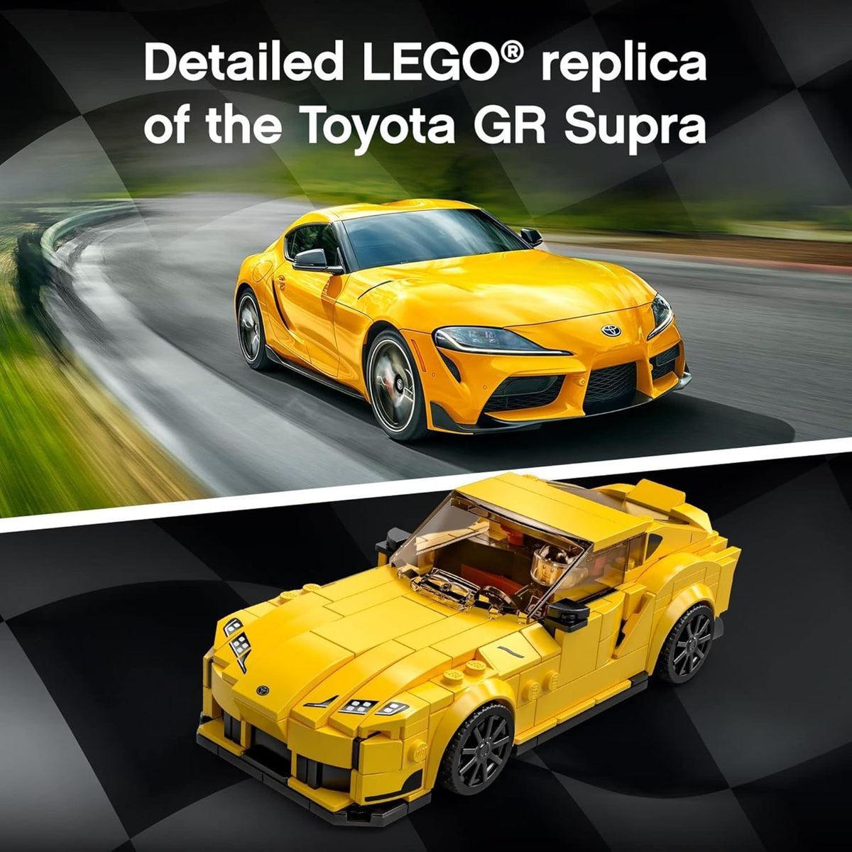 LEGO Speed Champions Toyota GR Supra 76901 Collectible Sports Car Toy Building Set with Racing... - image 7