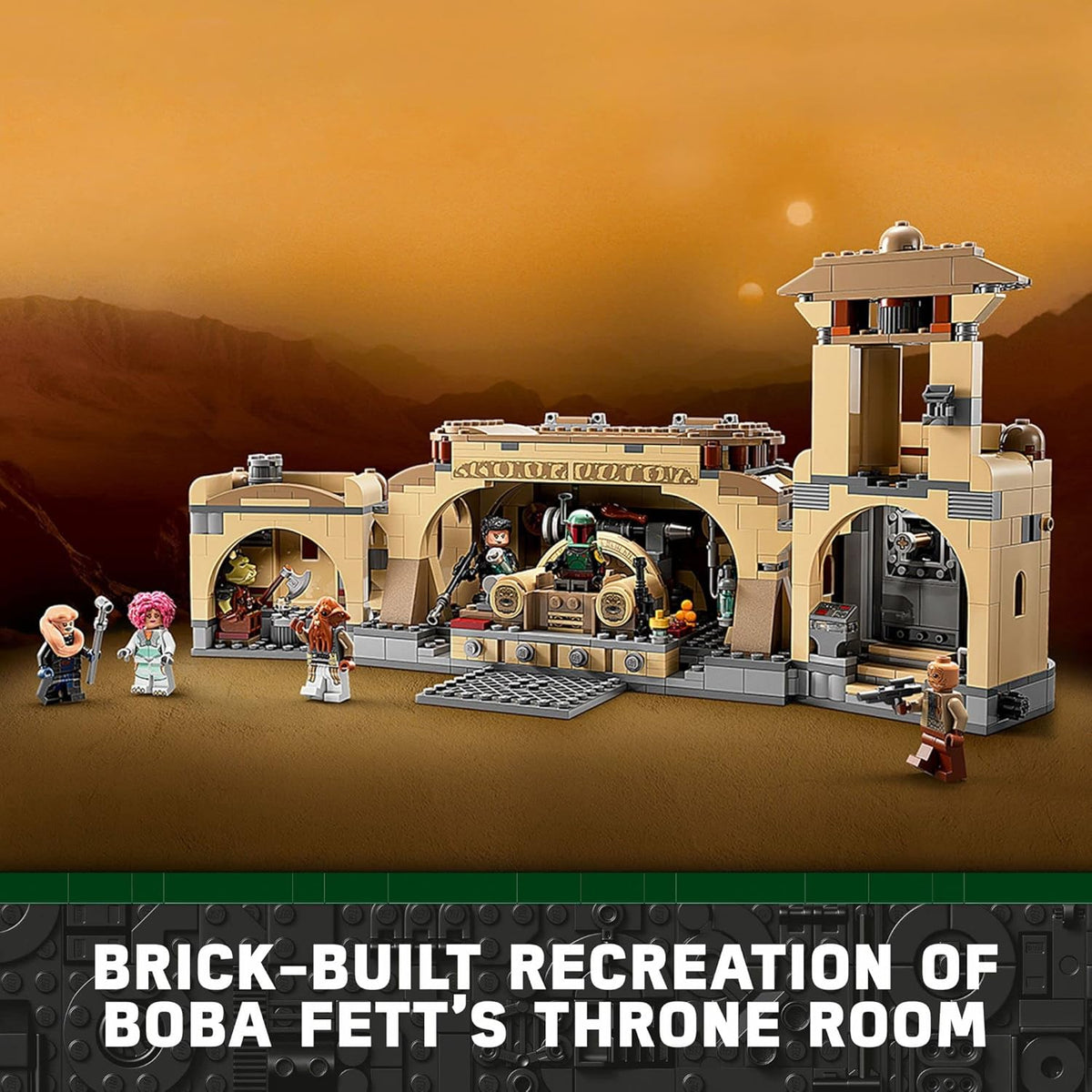 LEGO Star Wars Boba Fett’s Throne Room 75326 Building Kit for Kids Aged 9 and Up - image 2