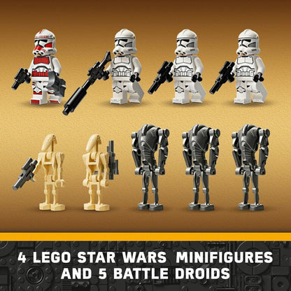 LEGO Star Wars Clone Trooper & Battle Droid Battle Pack Building Toys for Kids with Speeder Bike... - image 4