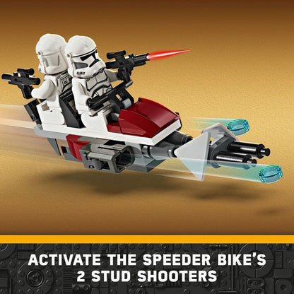 LEGO Star Wars Clone Trooper & Battle Droid Battle Pack Building Toys for Kids with Speeder Bike... - image 5