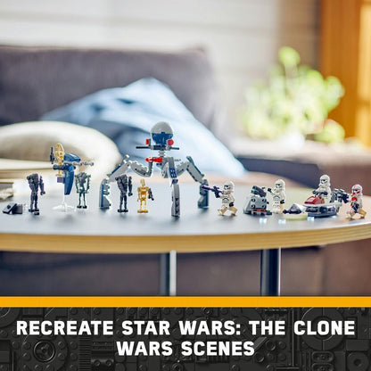 LEGO Star Wars Clone Trooper & Battle Droid Battle Pack Building Toys for Kids with Speeder Bike... - image 7