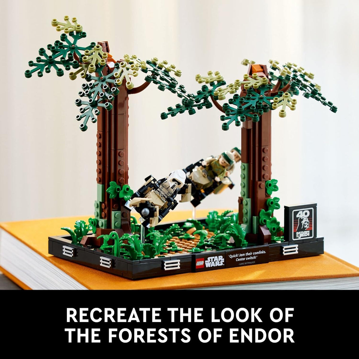 LEGO Star Wars Endor Speeder Chase Diorama 75353 Home Décor Building Set for Adults - image 4