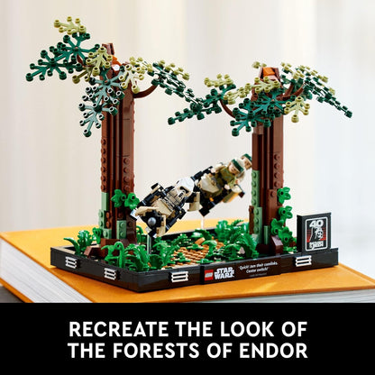 LEGO Star Wars Endor Speeder Chase Diorama 75353 Home Décor Building Set for Adults - image 4