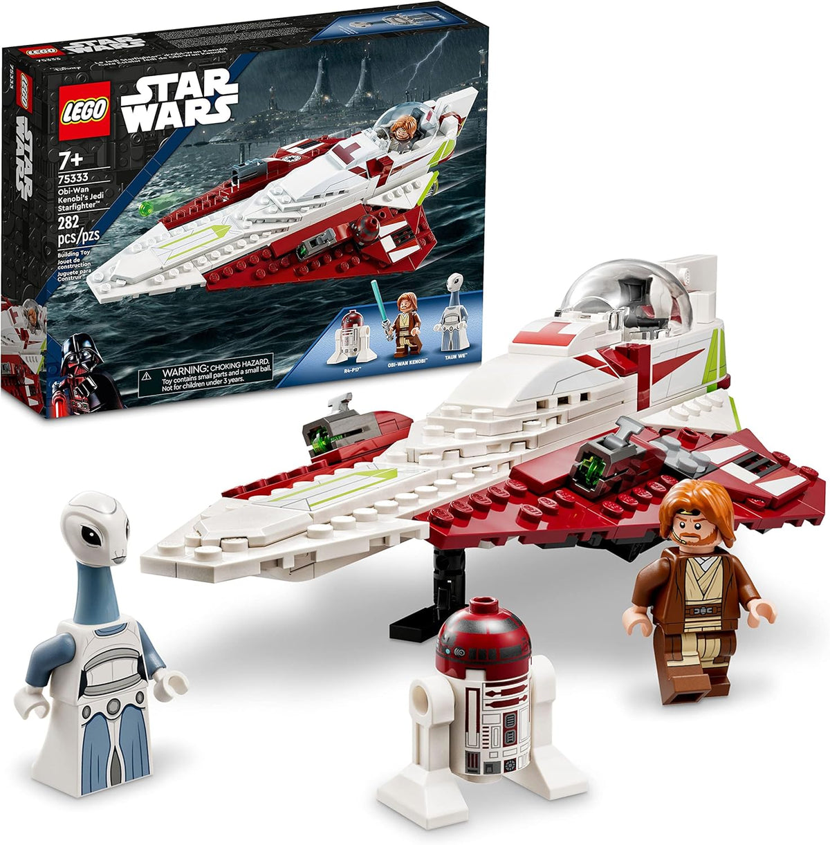 LEGO Star Wars OBI-Wan Kenobi's Jedi Starfighter 75333 Building Toy Set - image 1