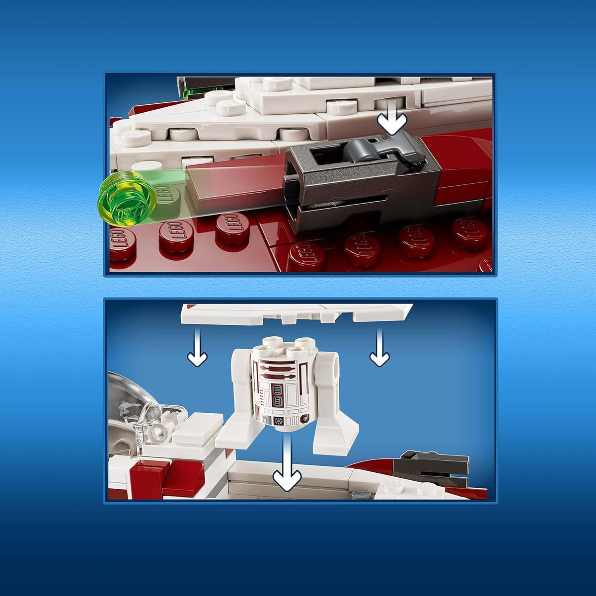 LEGO Star Wars OBI-Wan Kenobi's Jedi Starfighter 75333 Building Toy Set - image 4