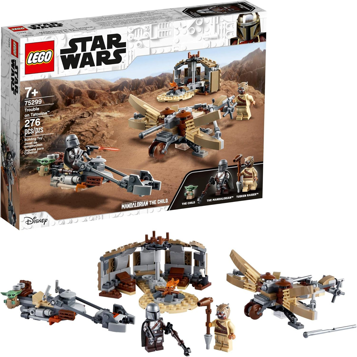 LEGO Star Wars: The Mandalorian Trouble on Tatooine 75299 Awesome Toy Building Kit for Kids... - image 1