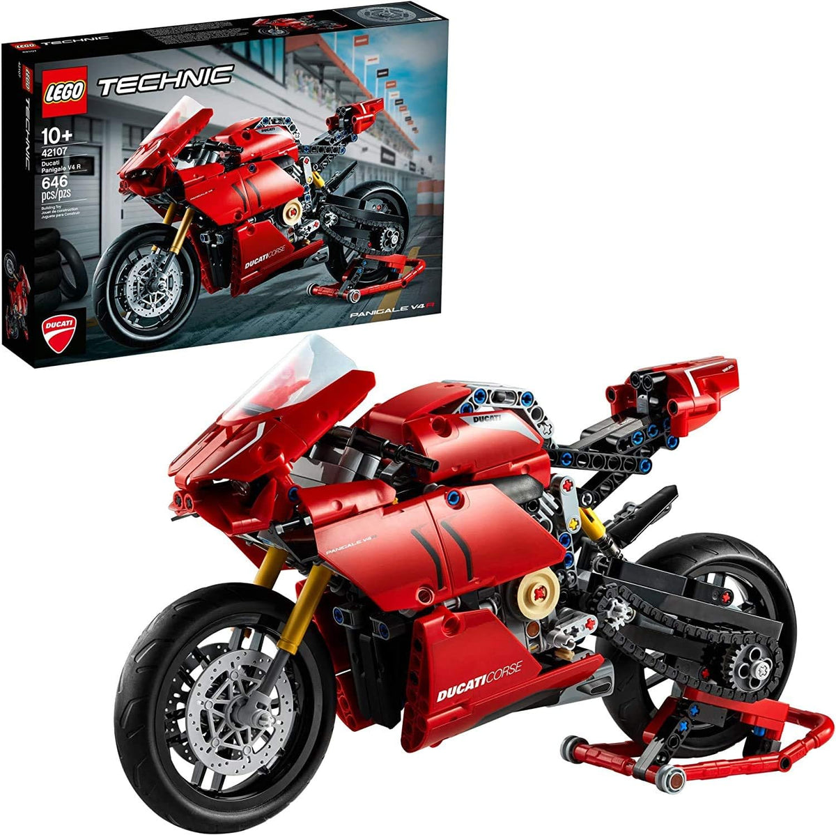 LEGO Technic Ducati Panigale V4 R Motorcycle 42107 Building Set - image 3