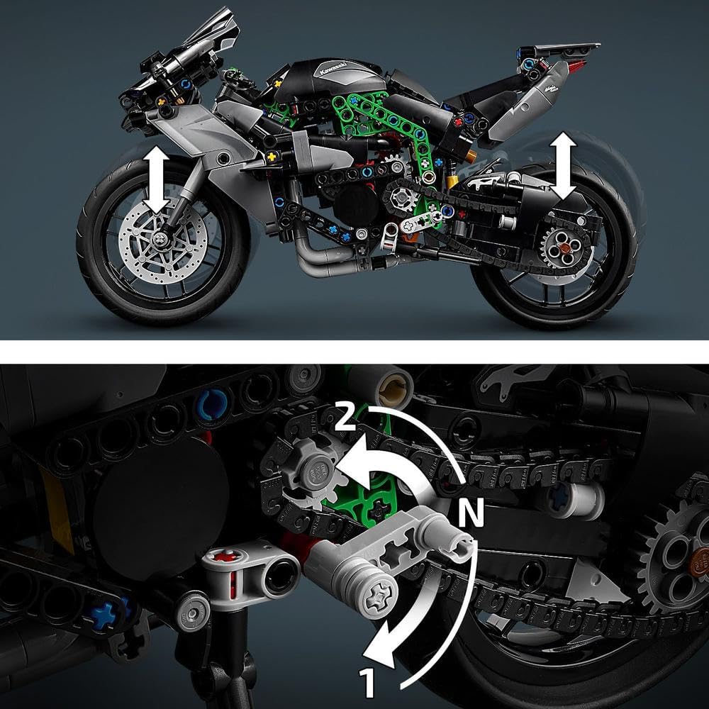 LEGO Technic Kawasaki Ninja H2R Motorcycle Toy - image 2