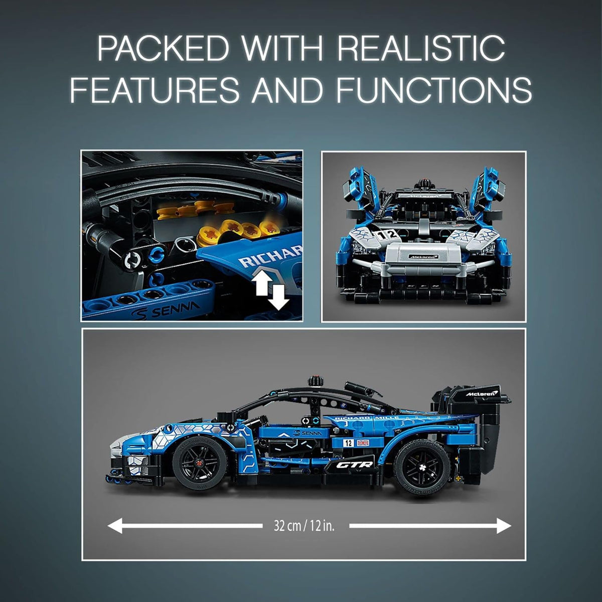 LEGO Technic McLaren Senna GTR 42123 Racing Sports Collectable Model Car Building Kit - image 6