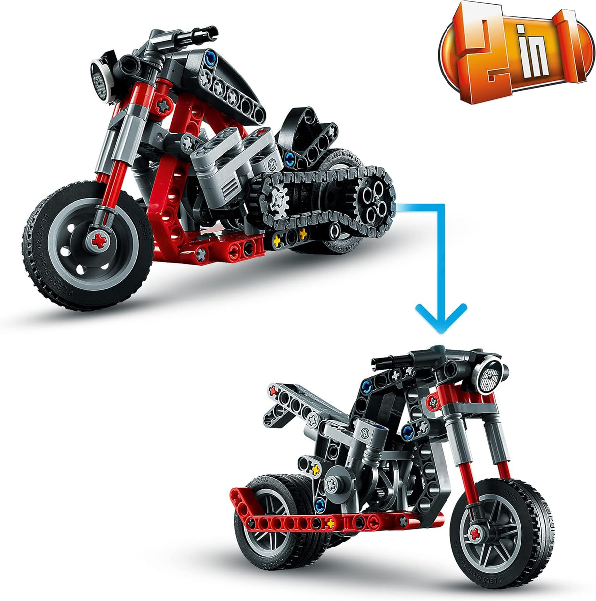 LEGO Technic Motorcycle 42132 Model Building Kit - image 5