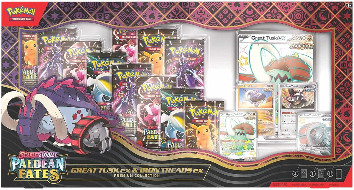 Pokémon TCG: Paldean Fates Great Tusk ex & Iron Threads ex Premium Collection - image 1