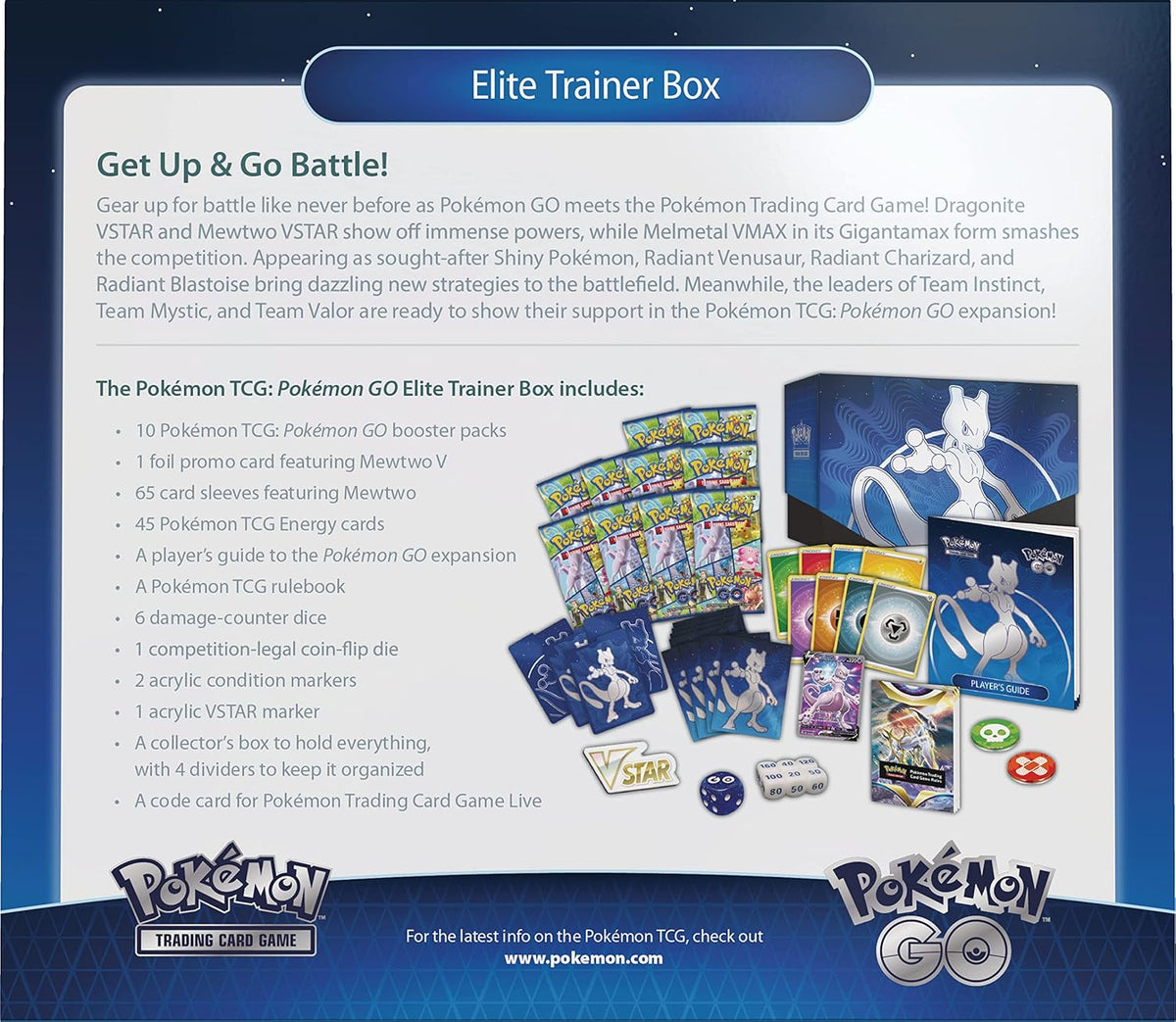 Pokemon GO TCG Trading Card Game Elite Trainer Box ETB: 10 Booster Packs + More! - image 6