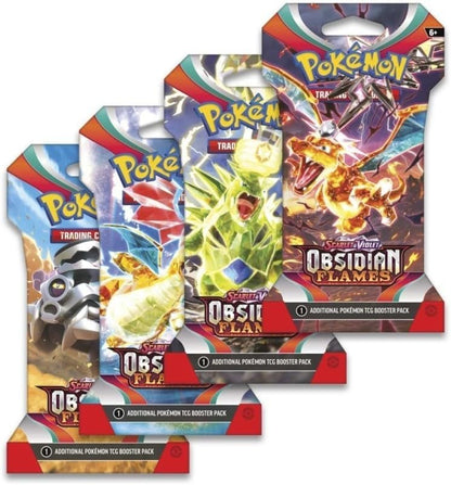 Pokemon Scarlet & Violet 3 Obsidian Flames Sleeved Boosters - image 1