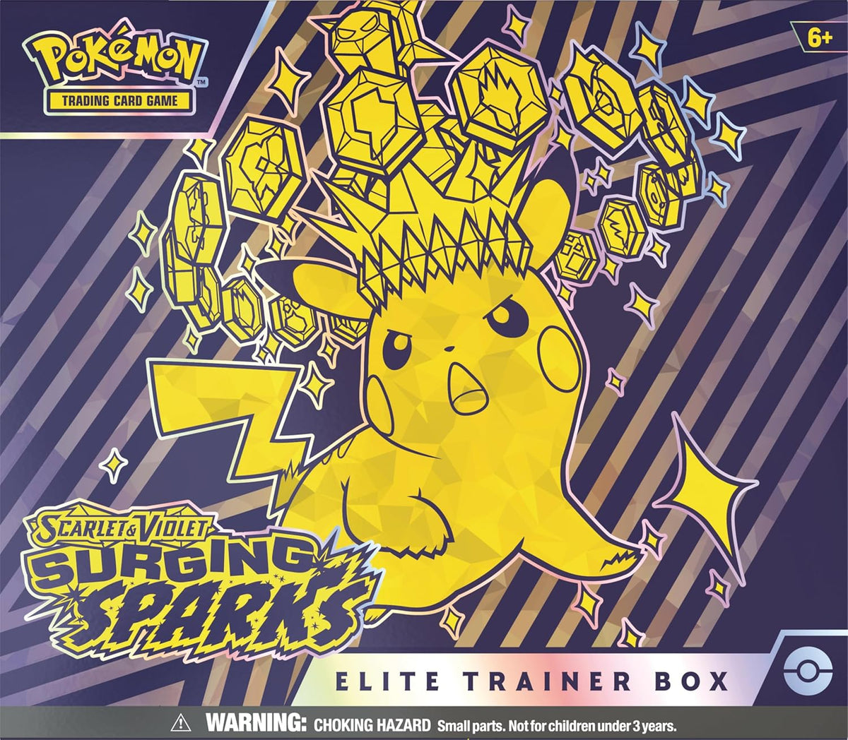 Pokemon Scarlet & Violet SV08 Surging Sparks Elite Trainer Box Trading Card Game - image 1