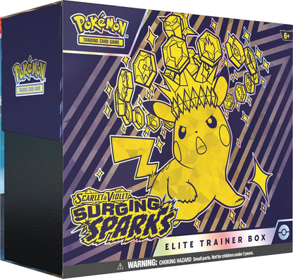 Pokemon Scarlet & Violet SV08 Surging Sparks Elite Trainer Box Trading Card Game - image 2