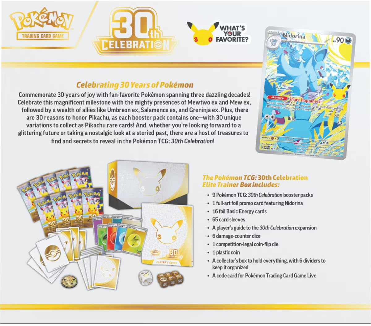 Pokémon TCG: 30th Celebration Elite Trainer Box - image 3