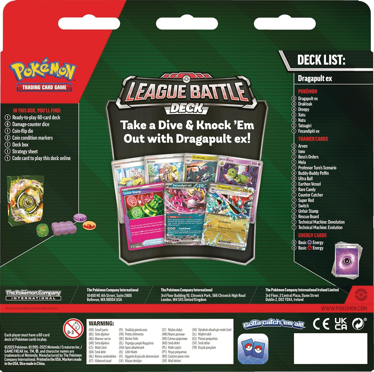 POKEMON TCG: DRAGAPULT APRIL LEAGUE BATTLE DECK - image 2