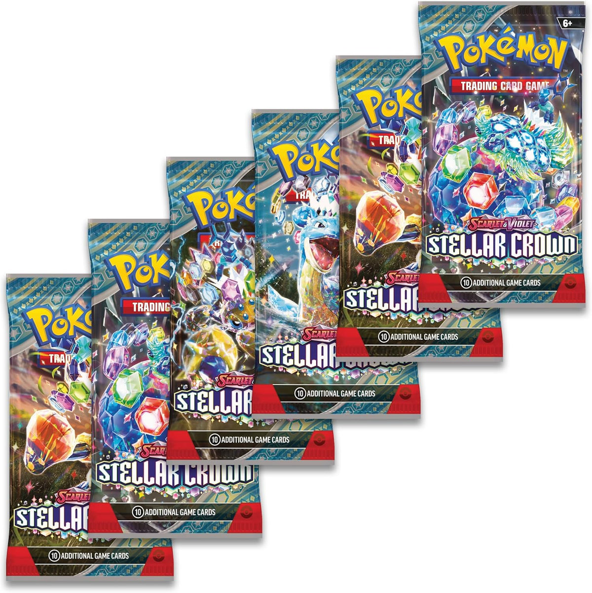 Pokemon TCG: Scarlet & Violet—Stellar Crown Booster Bundle (6 Booster Packs) - image 4