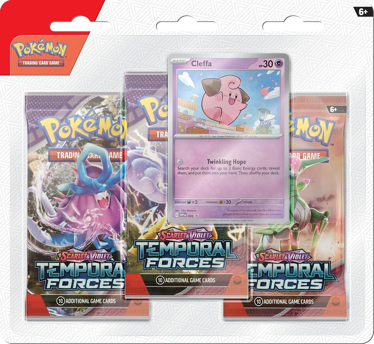 Pokémon TCG: Temporal Forces Triple Pack – Cleffa - image 1