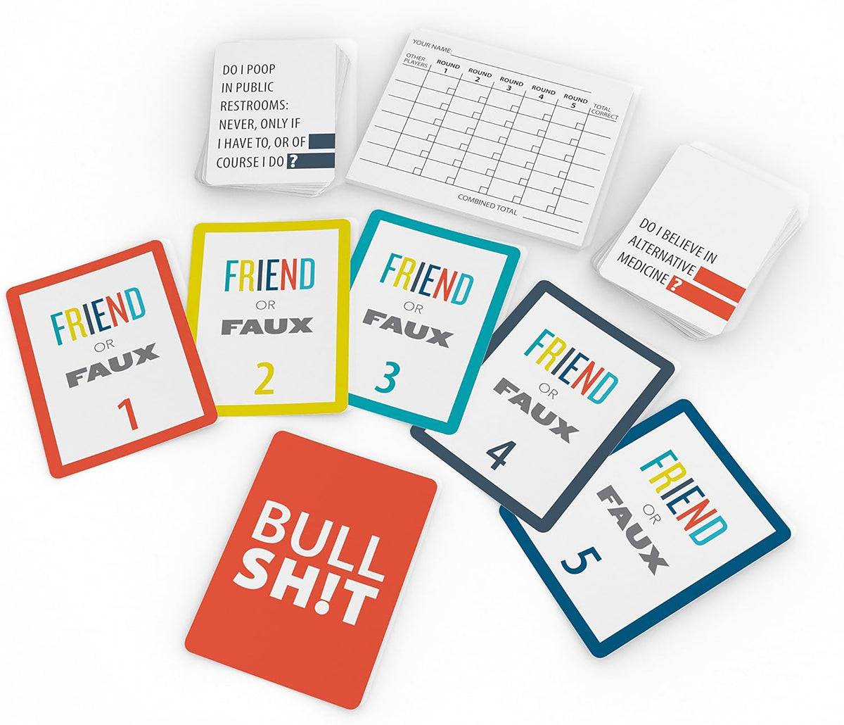 Pressman Games Adults Play Friend or Faux: A Game of Ridiculously Revealing Questions by, Multicolor - image 3